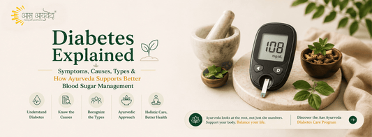 Diabetes Explained: Symptoms, Causes, Types &amp; How Ayurveda Supports Better Blood Sugar Management